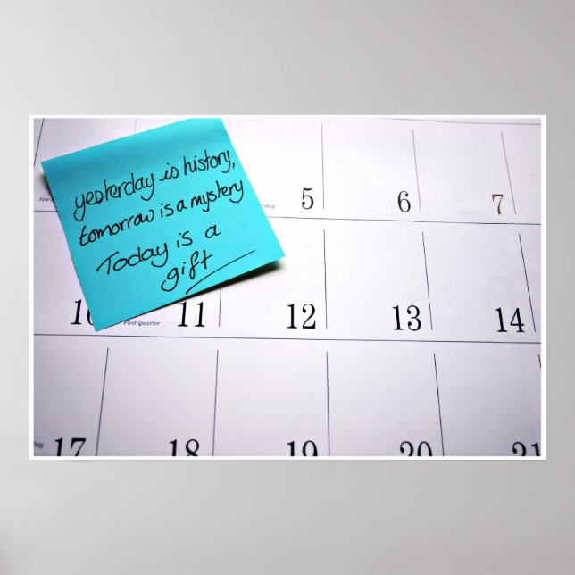 Today is a gift print (Front)