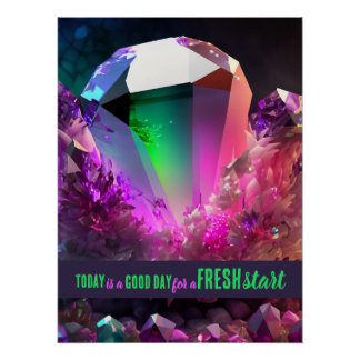 Today is a Good Day Fresh Start Motivational Quote Poster