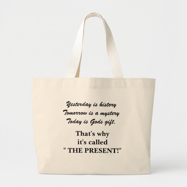 TODAY IS GOD'S GIFT tote bag (Front)