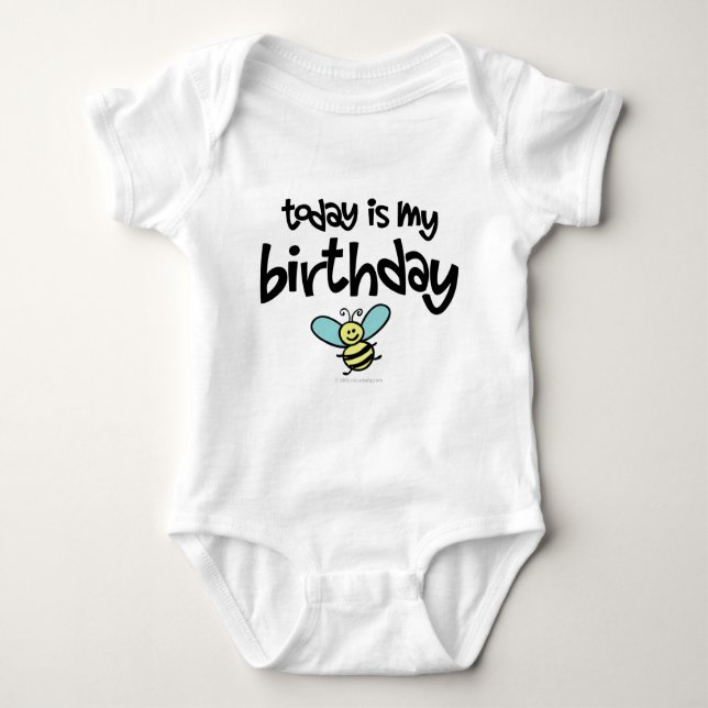 Today is my Birthday Baby Bodysuit (Front)