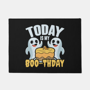 Today Is My Boothday Halloween Birthday Ghost Gift Doormat