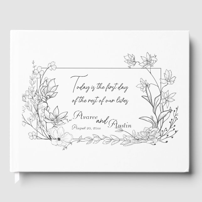 Today Is The First Day of the Rest of Our Lives Guest Book (Front)