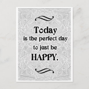 Today is the perfect day - Positive Quote´s Postcard