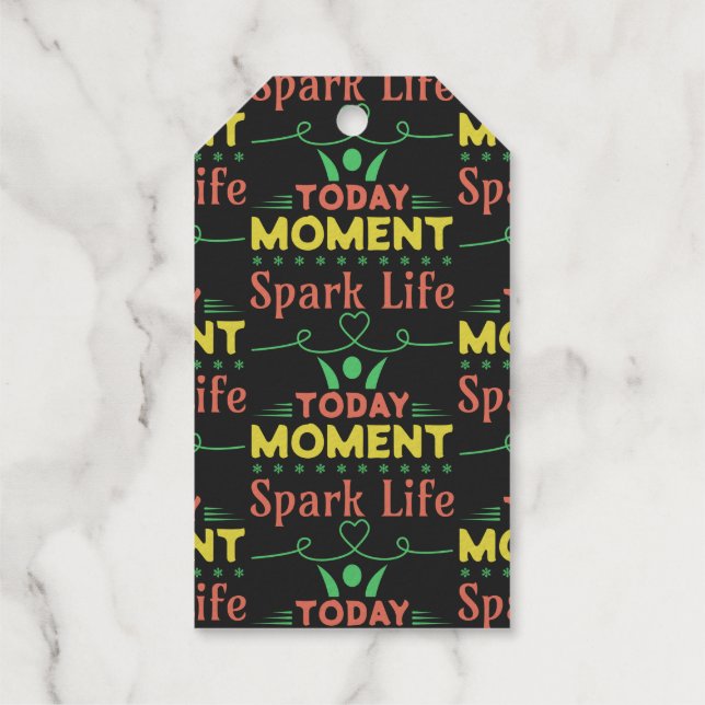 Today Moment, Spark Life Gift Tags (Back)