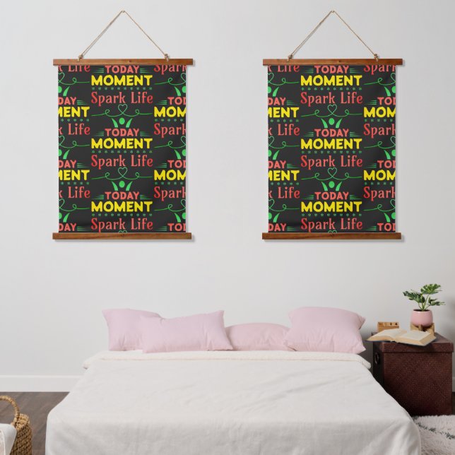 Today Moment, Spark Life Hanging Tapestry (Bedroom)