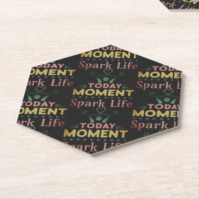 Today Moment, Spark Life Paper Coaster (Angled)