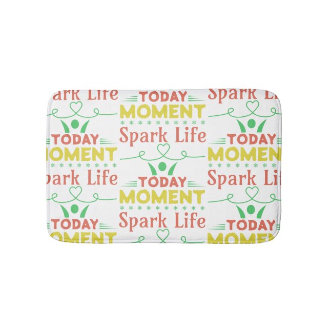 Today Moment, Spark Life Tote Bag Bath Mat (Front)