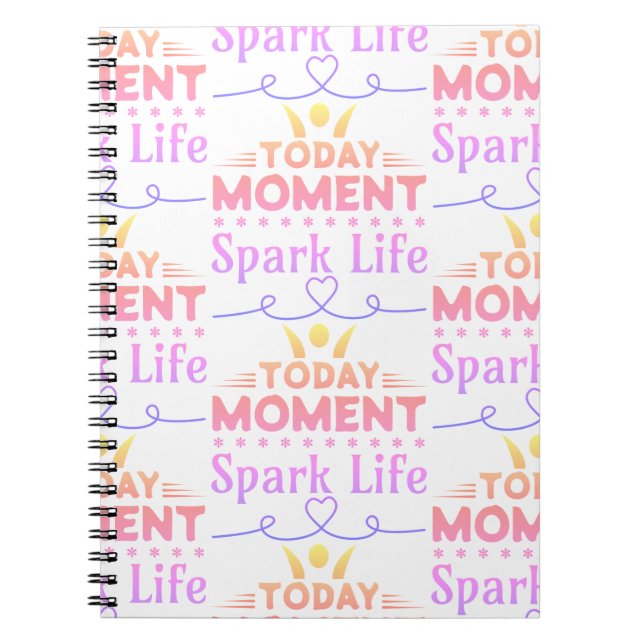 Today Moment, Spark Life Tote Bag Notebook (Front)