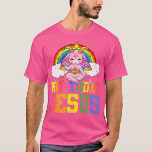 Today Not Jesus Cute Baphomet Lbgt Satan Goat Gay T-Shirt
