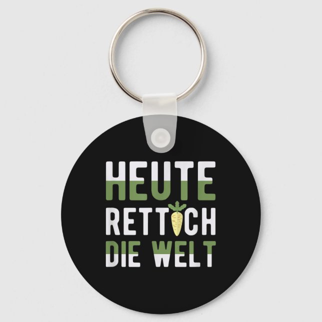 Today Radish The World Environment Climate Key Ring (Front)