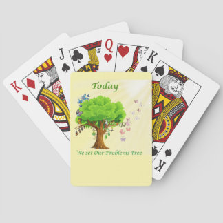 Today We Set Our Problems Free Playing Cards