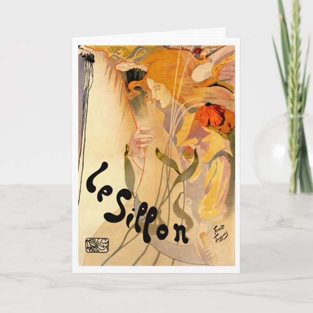 "TODAY'S BEST" AWARD FRENCH GARDEN FAIRY GREETING CARD (Front)