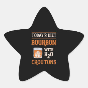 Today's Bourbon With Water Groutons Star Sticker
