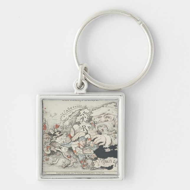 Today's Europe', 1887 Key Ring (Front)