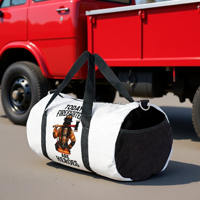 Today's Firefighters Are Heroes Duffle Bag (Creator Uploaded)