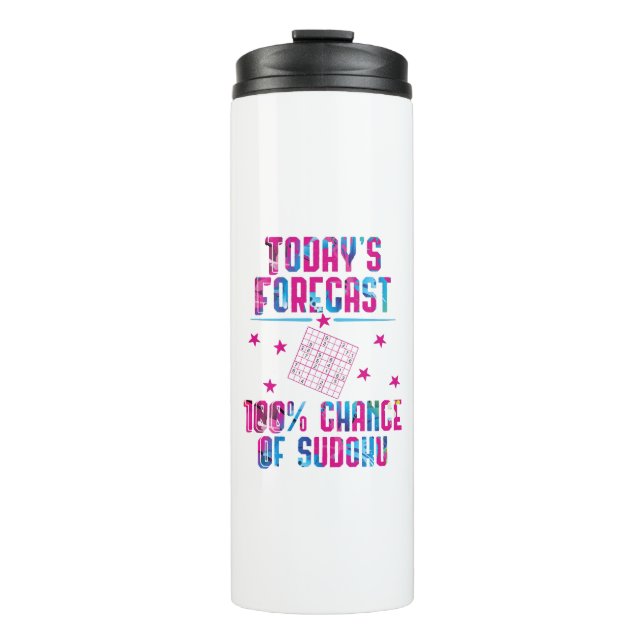 Today's Forecast 100 Percent Sudoku King Thermal Tumbler (Front)