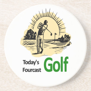 Todays Fourcast "Golf" Coaster