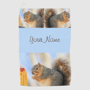 Todays furrball golf towel