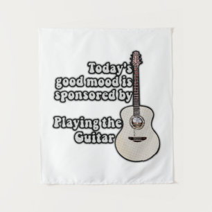 Today's good mood is sponsored by the guitar. tapestry