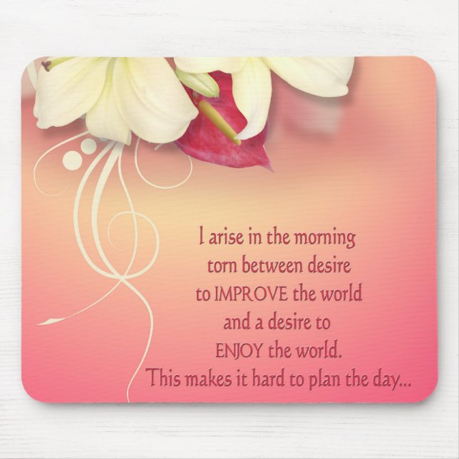 Today's Inspiration Mouse Pad (Front)