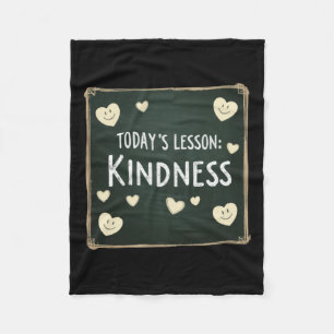 Today's Lesson Choose Kindness Fleece Blanket
