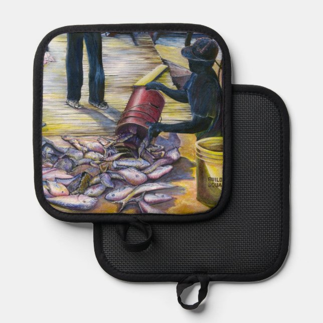 Today's Menu, Harbour Island Pot Holder (Front/Back)