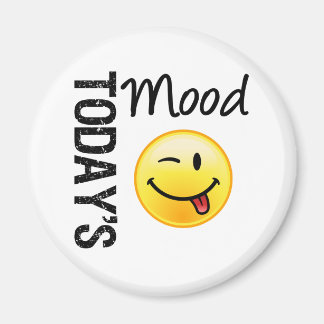Today's Mood Emoticon Playful Magnet