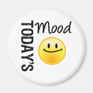 Today's Mood Emoticon Satisified Magnet