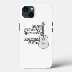 Today's mood is sponsored by the guitar. B&W iPhone 13 Case