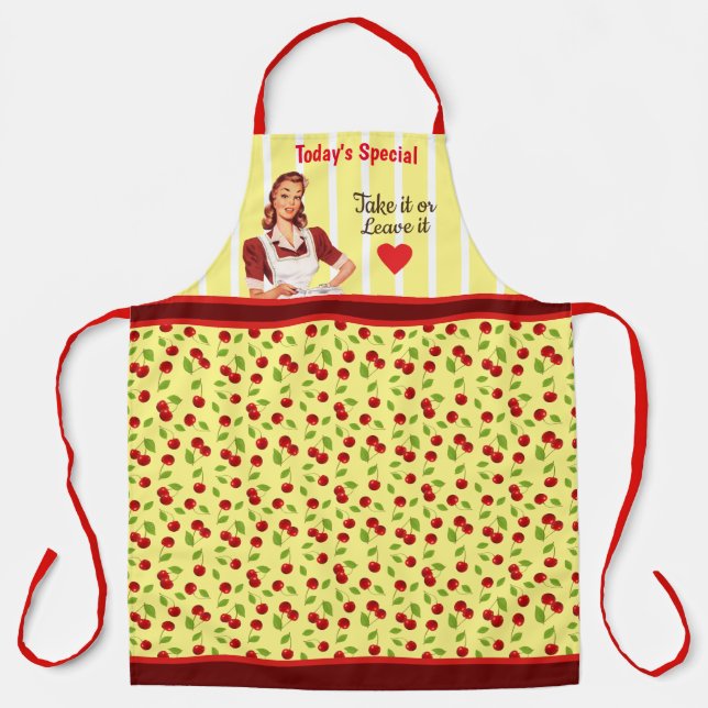 Today's Special Cherry Apron (Front)