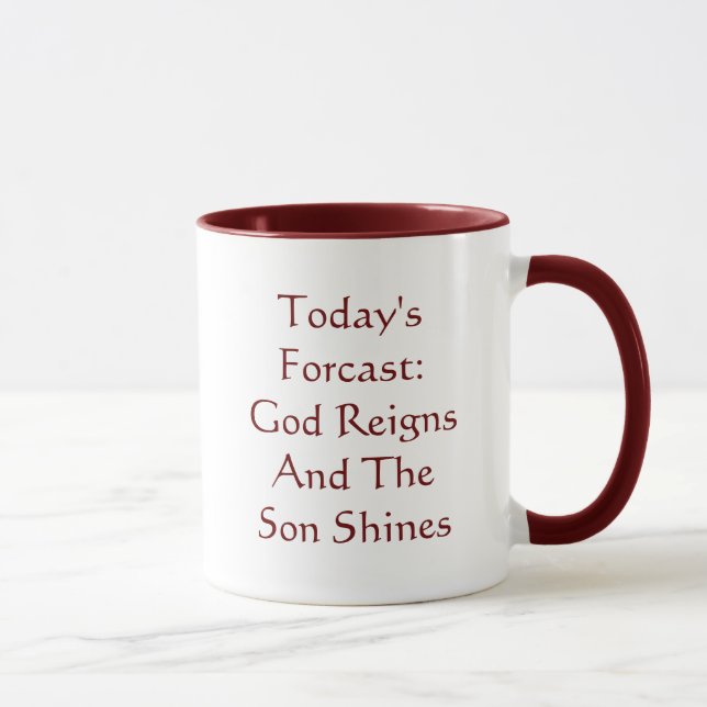 Today'sForcast: 11 oz. Mug (Right)