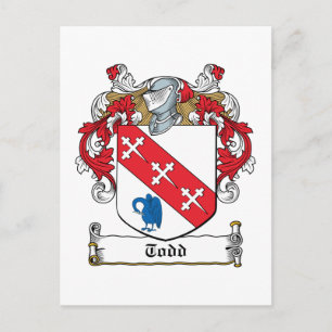 Todd Family Crest Postcard