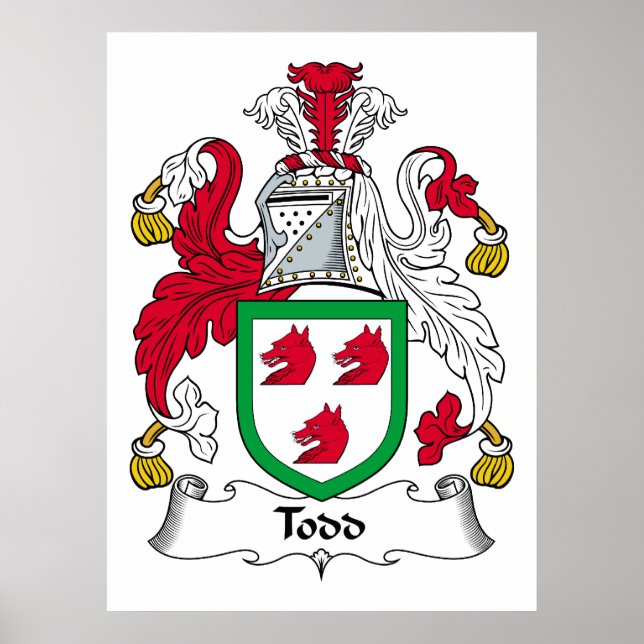 Todd Family Crest Poster (Front)