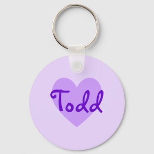 Todd in Purple Key Ring