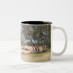 Todd River Basin Near Alice Springs Two-Tone Coffee Mug