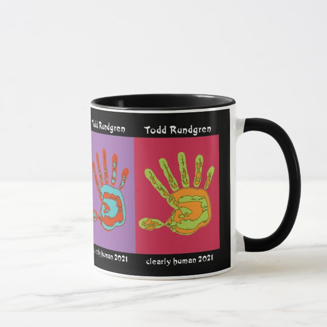 Todd Rundgren Clearly Human Coffee Mug (Right)