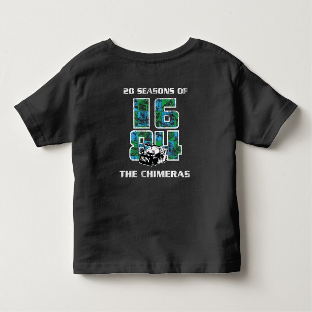 Toddler 20th Season Theme Tshirt (Back)
