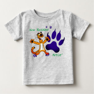 Toddler Baby Tiger Tracks Artful T-Shirt