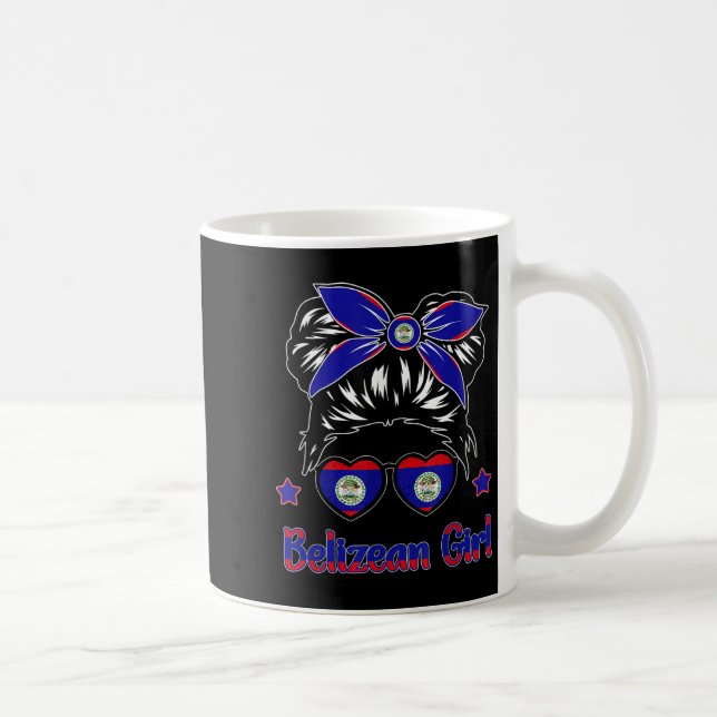 Toddler Belise-shirt Flag Belizean Hispanic Herita Coffee Mug (Right)