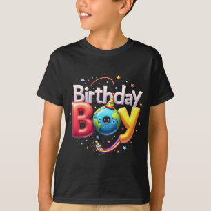 Toddler Birthday Boy Tee – 1st to 6th B-Day Party 