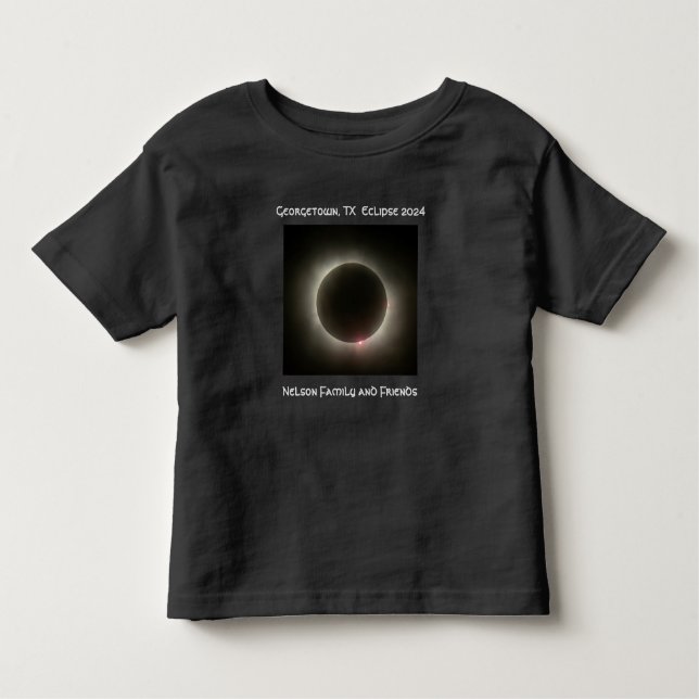 Toddler Black SQ Georgetown Total Eclipse T-ShirtR T-Shirt (Front)