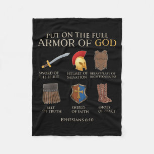 Toddler Boy Armour Of God Brother Son Men Kid Chri Fleece Blanket