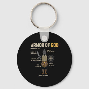 Toddler Boy Armour Of God Brother Son Men Kid Chri Key Ring