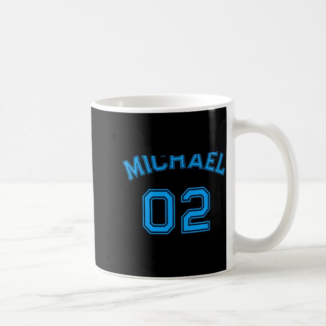 Toddler Boy Blue Name Jersey Number Srts Cotton To Coffee Mug (Right)