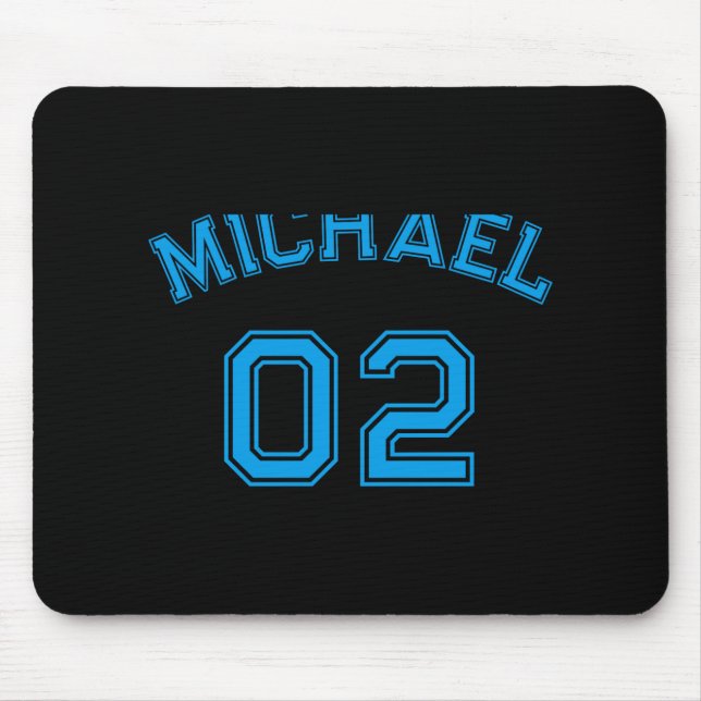 Toddler Boy Blue Name Jersey Number Srts Cotton To Mouse Pad (Front)