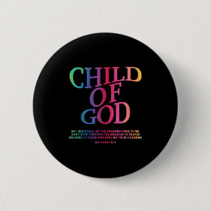 Toddler Boy Child Of God Christian Jesus Son Siste 6 Cm Round Badge
