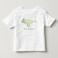 Toddler Boy Doodle T-Rex Dinosaur with Name