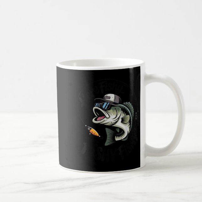 Toddler Boy Here-fishy Funny Fishing Buddy B Fishe Coffee Mug (Right)