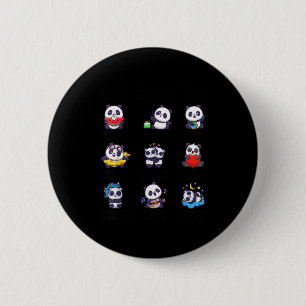 Toddler Boys Girl God Says Am Cute Panda Kid Chris 6 Cm Round Badge