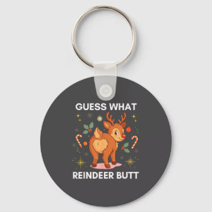 Toddler Christmas Ugly Sweater Guess What Reindeer Key Ring